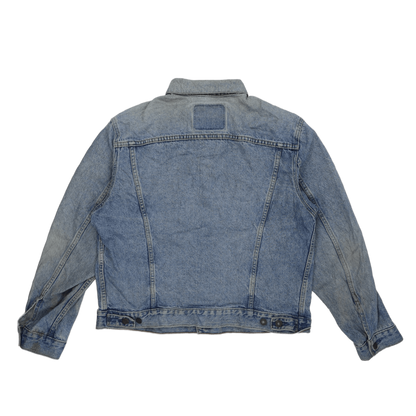 Levi's Vintage Denim Trucker Jacket Blue Size 44 Large Cotton