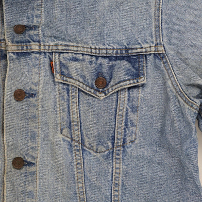 Levi's Vintage Denim Trucker Jacket Blue Size 44 Large Cotton
