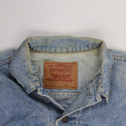 Levi's Vintage Denim Trucker Jacket Blue Size 44 Large Cotton