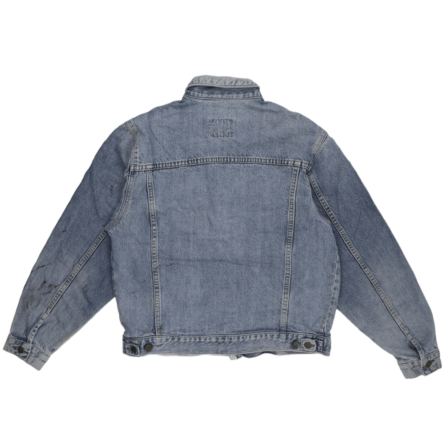 Lee Vintage Denim Jacket Faded Blue Large Cotton Denim Classic Collared