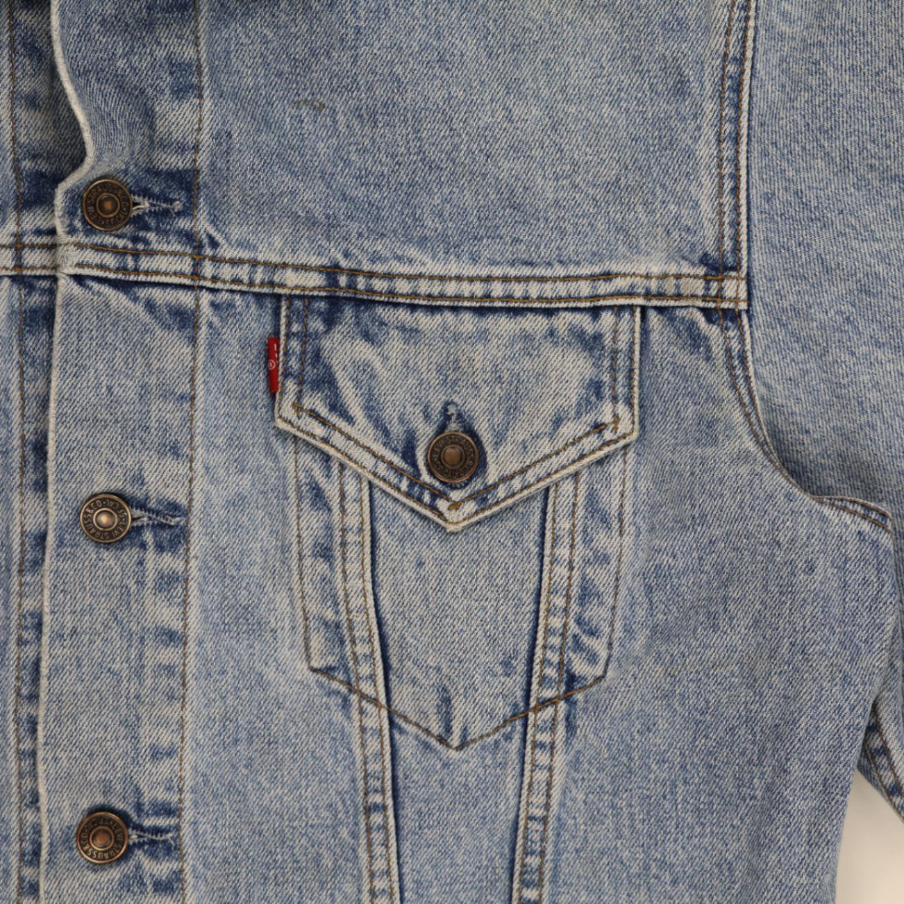 Levi's Vintage 90s Blue Denim Trucker Jacket XL Cotton