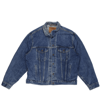 Levi's Vintage 70506 Blue Denim Jacket Size 46 Large Cotton Collared