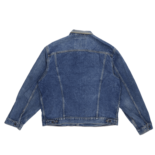 Levi's Vintage 70506 Blue Denim Jacket Size 46 Large Cotton Collared