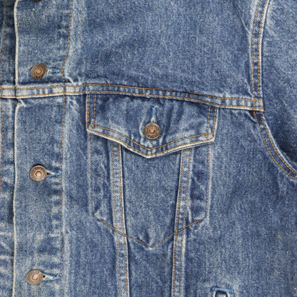 Levi's Vintage 70506 Blue Denim Jacket Size 46 Large Cotton Collared