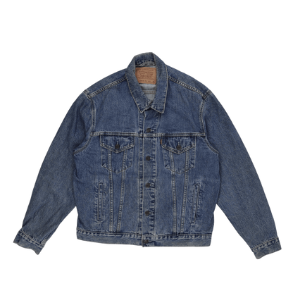 Levi's Vintage XL Denim Jacket Blue 100 Percent Cotton Classic Collared