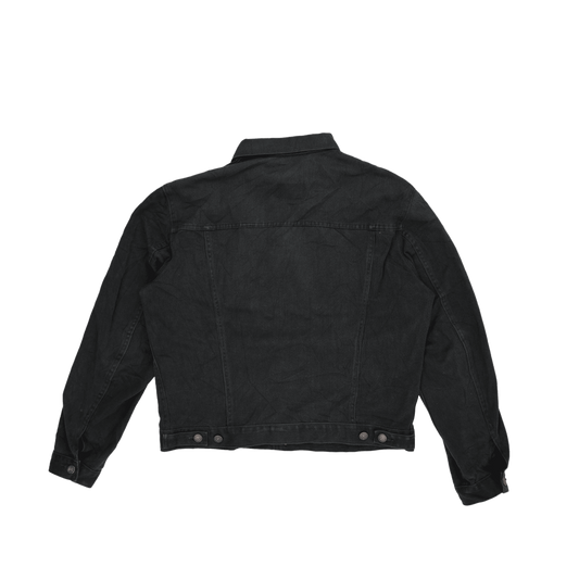 Levi's Vintage Black Denim Trucker Jacket Size Large Cotton