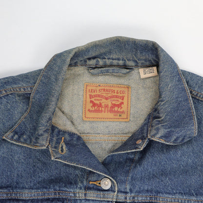 Levi's Vintage Denim Jacket Blue Medium 100% Cotton Collared
