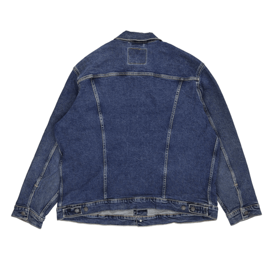Levi's Vintage Blue Denim Trucker Jacket for Men Size Large 100% Cotton Collared