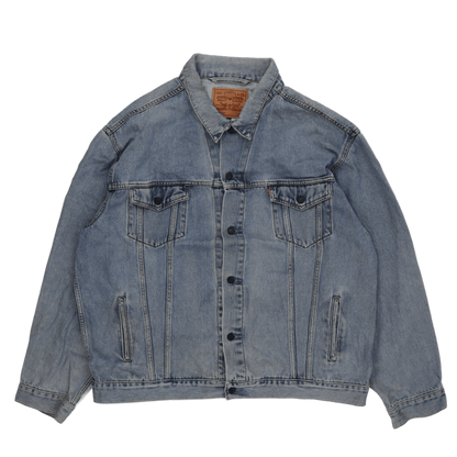 Levi's Vintage Trucker Jacket Light Blue XXL 100% Cotton Collared
