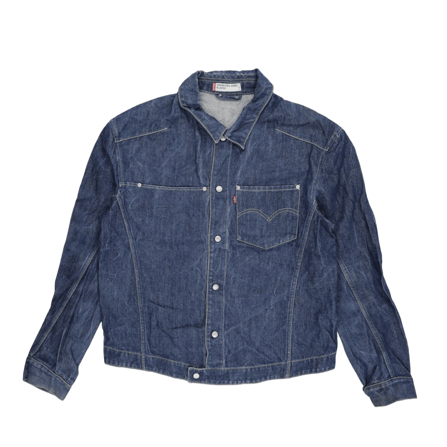 Levi's Vintage Blue Western Denim Jacket XL Cotton