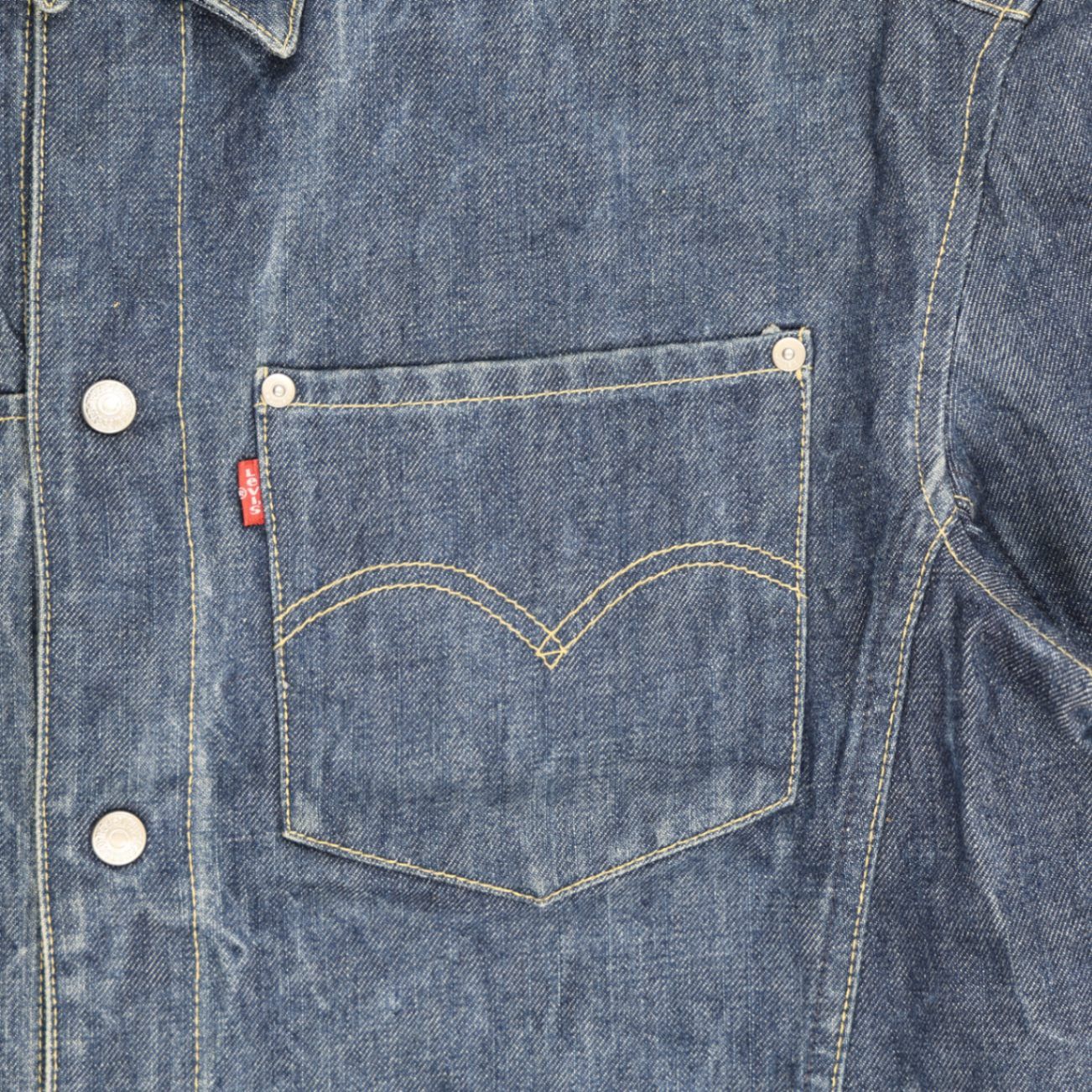 Levi's Vintage Blue Western Denim Jacket XL Cotton