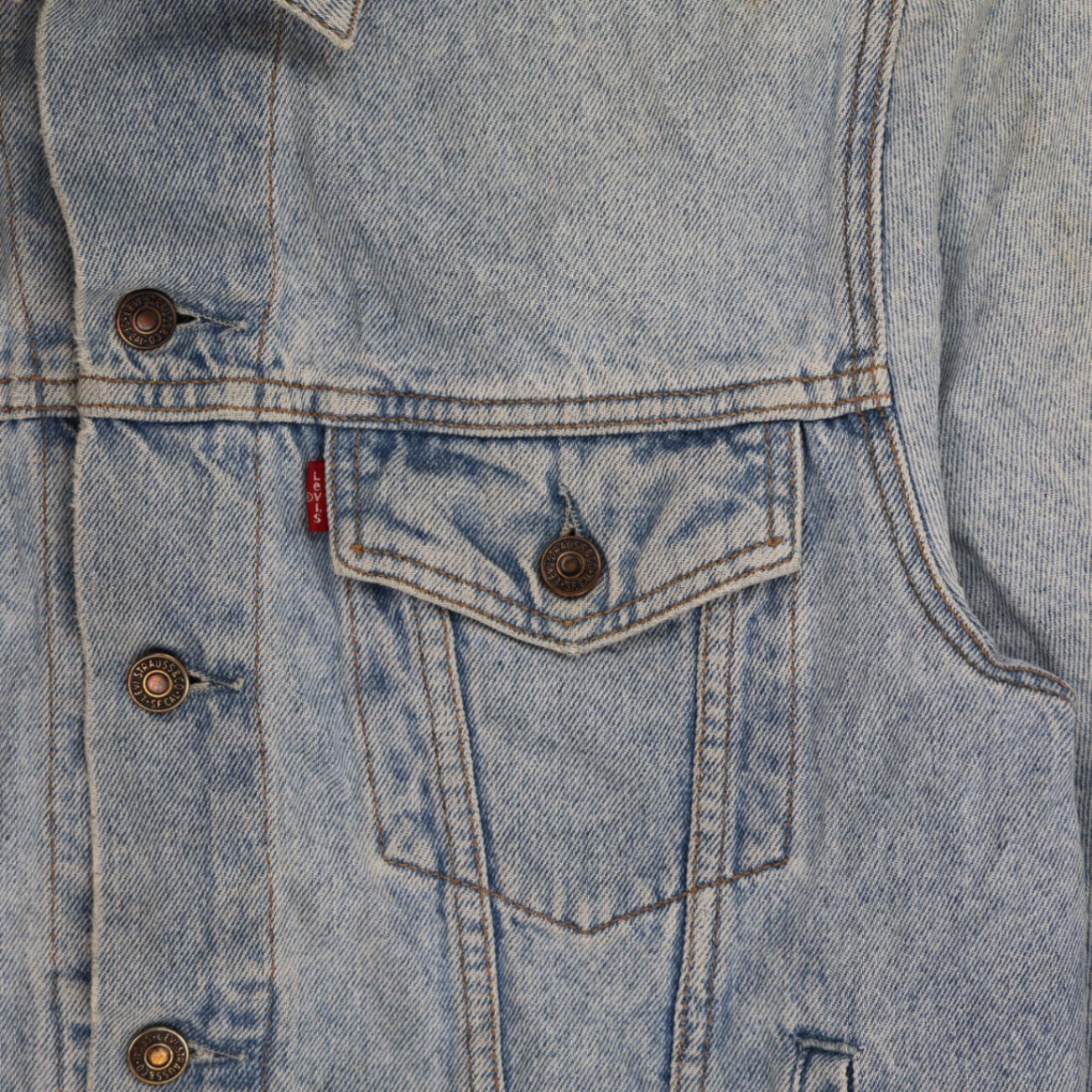 Levi's Vintage Light Blue Denim Trucker Jacket Medium Cotton