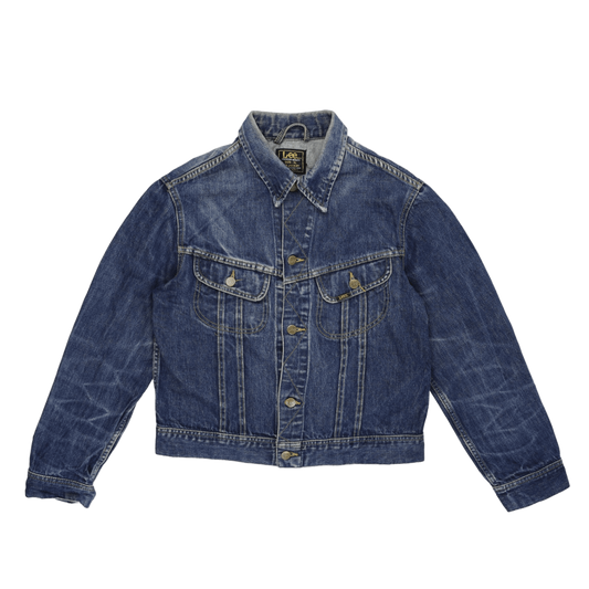 Lee Vintage Blue Denim Jacket XL Cotton Collared