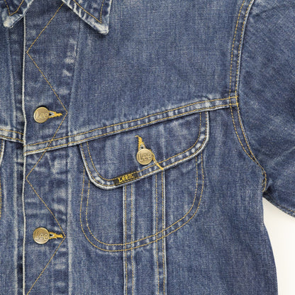 Lee Vintage Blue Denim Jacket XL Cotton Collared