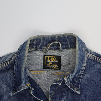 Lee Vintage Blue Denim Jacket XL Cotton Collared