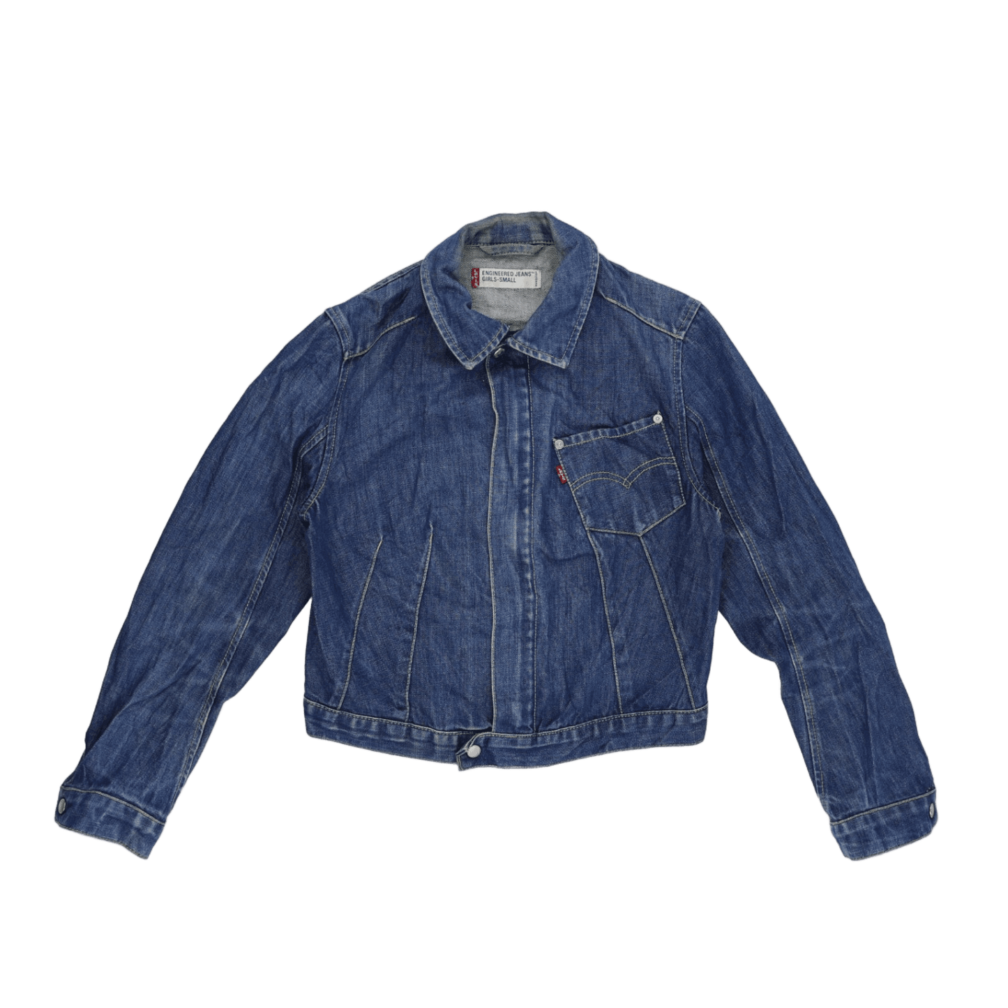 Levi's Vintage Blue Denim Jacket Women's Small Cotton Collared