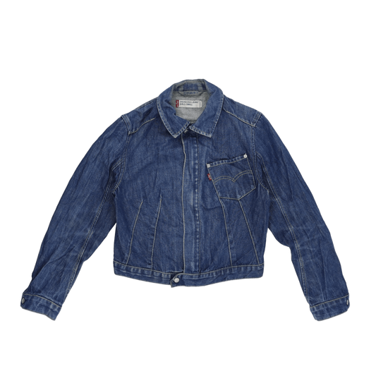 Levi's Vintage Blue Denim Jacket Women's Small Cotton Collared