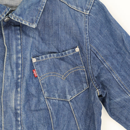 Levi's Vintage Blue Denim Jacket Women's Small Cotton Collared