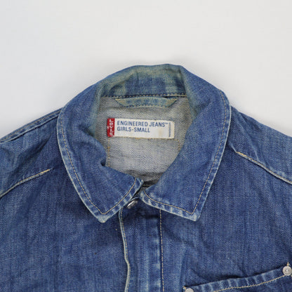 Levi's Vintage Blue Denim Jacket Women's Small Cotton Collared