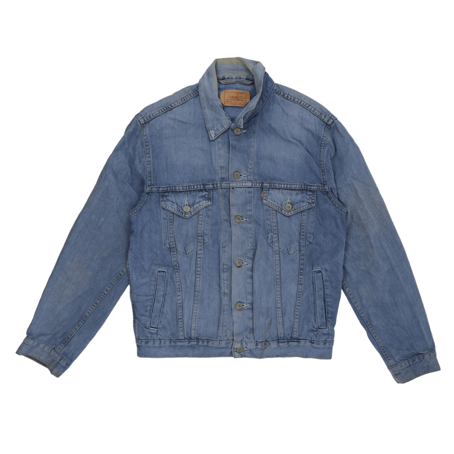 Levi's Vintage 72510 Denim Jacket Light Blue Size M 100% Cotton Collared
