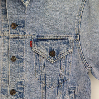 Levi's Vintage Light Blue Denim Trucker Jacket Size L 100% Cotton