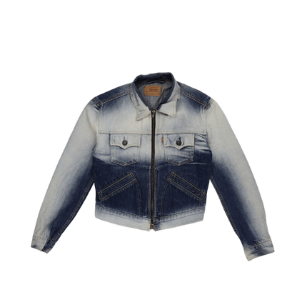 Levi's Women's Ombre Blue Denim Jacket Medium Cotton Vintage