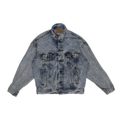 Levi's Vintage 70507 Acid Wash Denim Jacket Blue Small 100% Cotton Collared