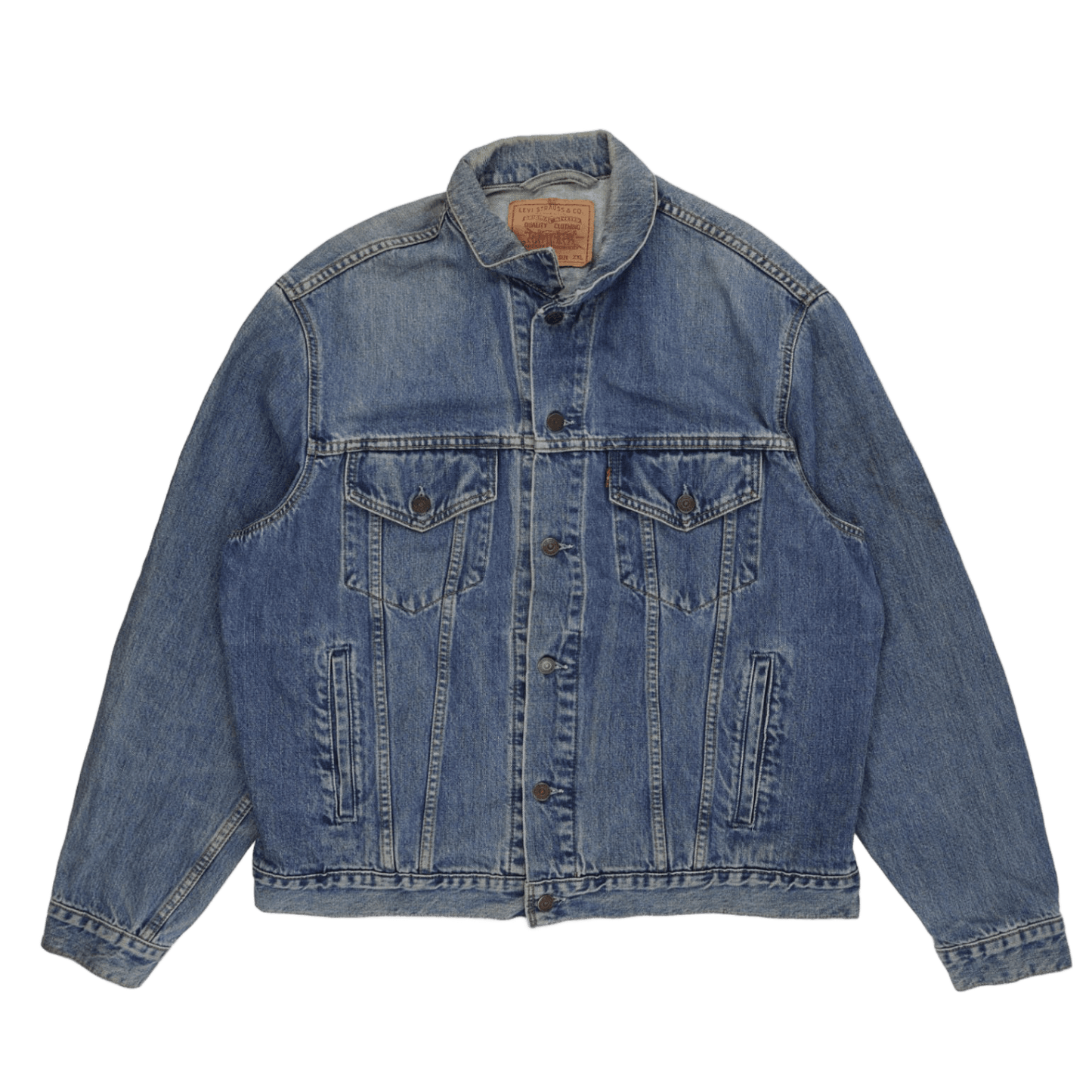 Levi's Vintage Denim Trucker Jacket Blue XXL Cotton