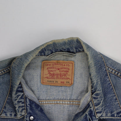 Levi's Vintage Denim Trucker Jacket Blue XXL Cotton
