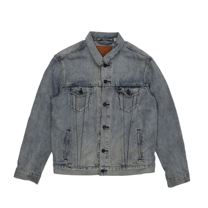 Levi's Vintage Blue Denim Trucker Jacket Size Large 100% Cotton