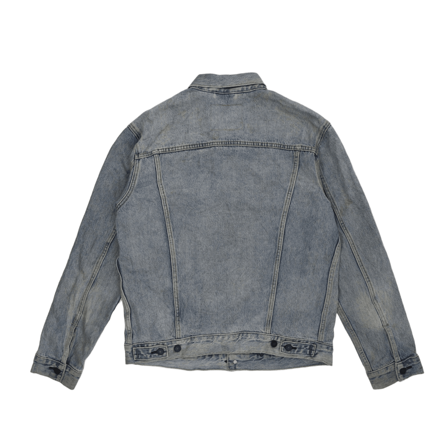 Levi's Vintage Blue Denim Trucker Jacket Size Large 100% Cotton