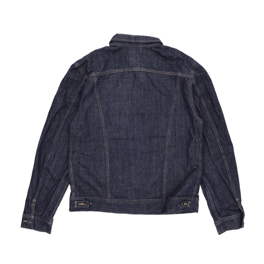 Lee HD Vintage Indigo Denim Jacket XL 100% Cotton Collared Men's Clothing