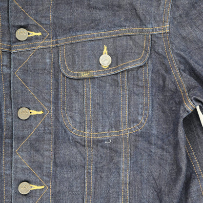 Lee HD Vintage Indigo Denim Jacket XL 100% Cotton Collared Men's Clothing
