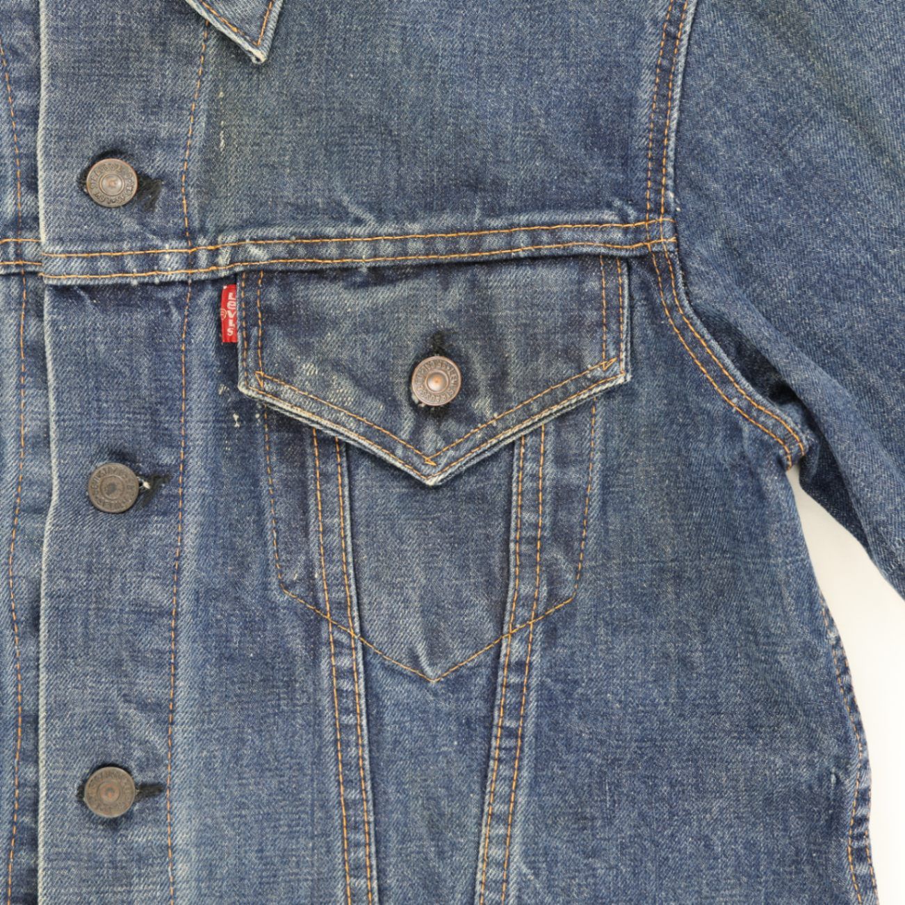Levi's Vintage Blue Denim Trucker Jacket Unisex Large Cotton