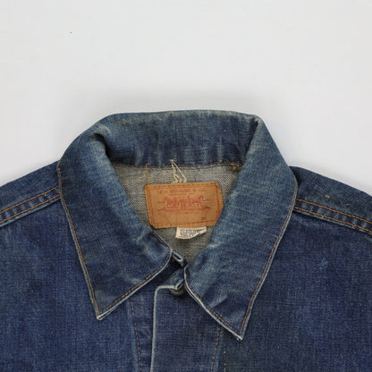 Levi's Vintage Blue Denim Trucker Jacket Unisex Large Cotton