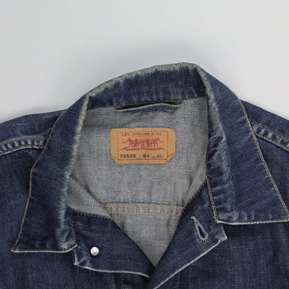 Levi's 70500 XL Vintage Blue Denim Trucker Jacket Cotton