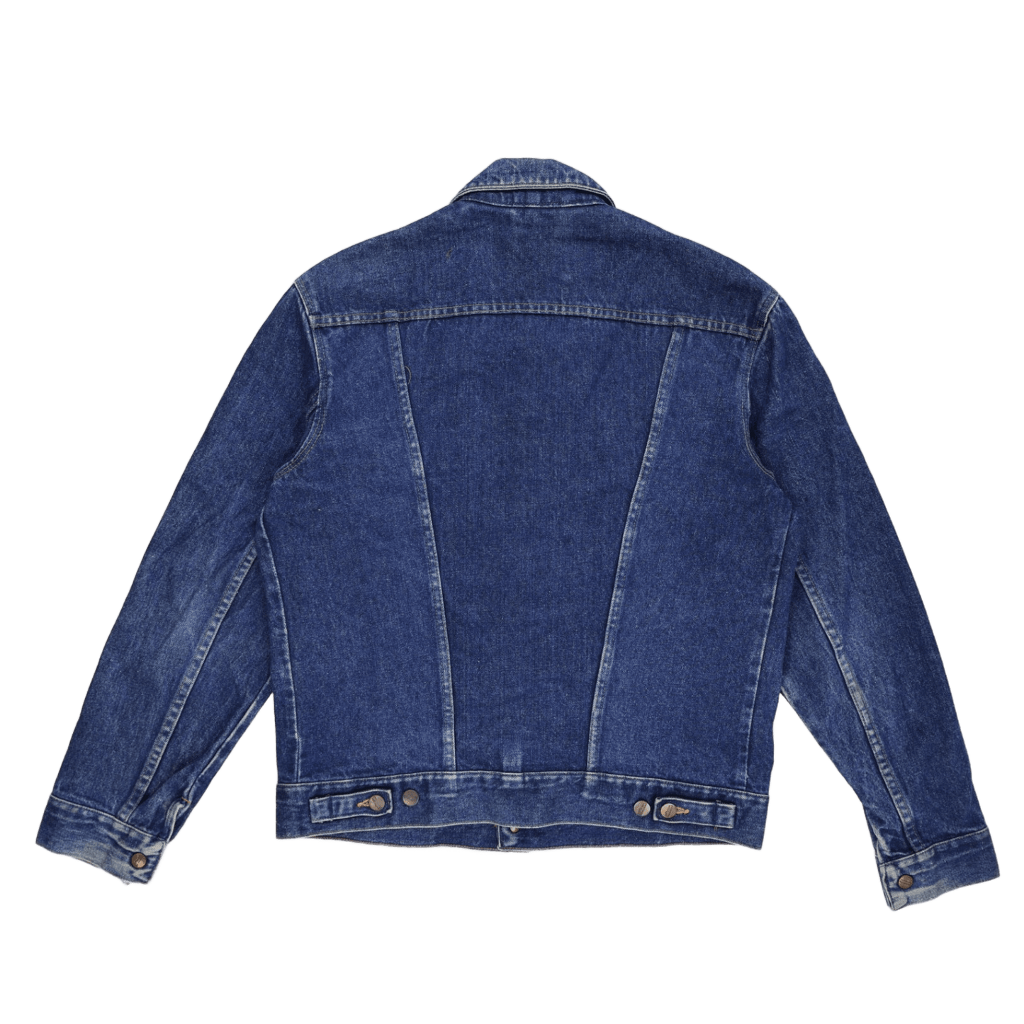 Wrangler Vintage Blue Denim Jacket Large Cotton Collared