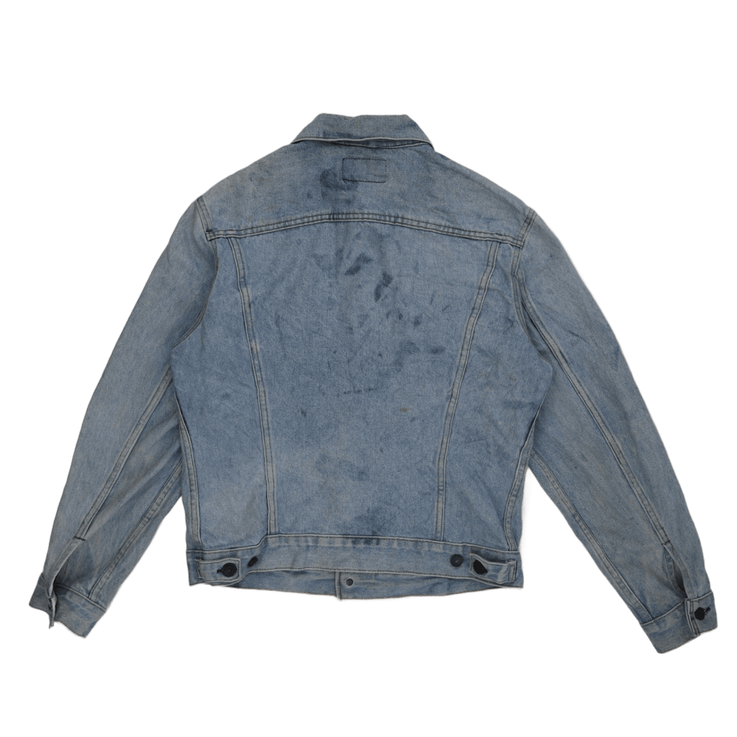 Levi's Vintage 70506 Light Blue Denim Trucker Jacket Size 40 Large 100 Percent Cotton Collared