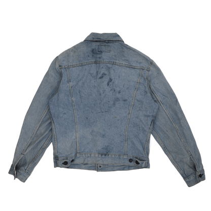 Levi's Vintage 70506 Light Blue Denim Trucker Jacket Size 40 Large 100 Percent Cotton Collared