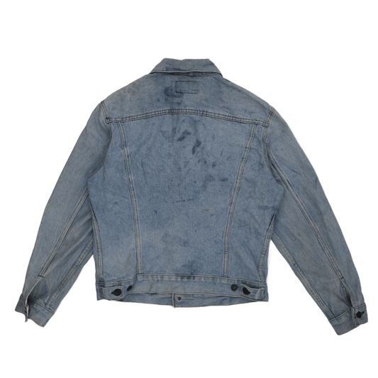 Levi's Vintage 70506 Light Blue Denim Trucker Jacket Size 40 Large 100 Percent Cotton Collared