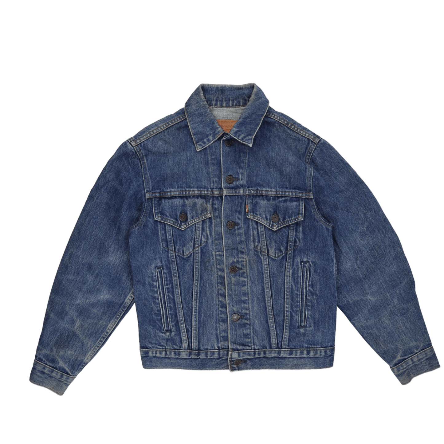 Levi's Vintage Blue Denim Trucker Jacket Men Size 33 Cotton