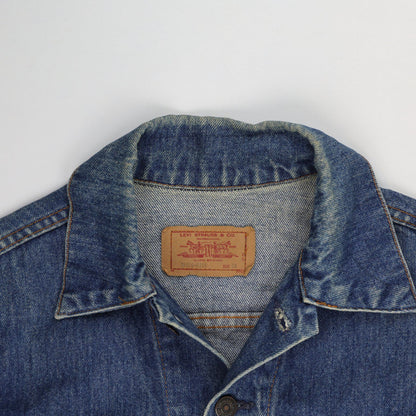 Levi's Vintage Blue Denim Trucker Jacket Men Size 33 Cotton