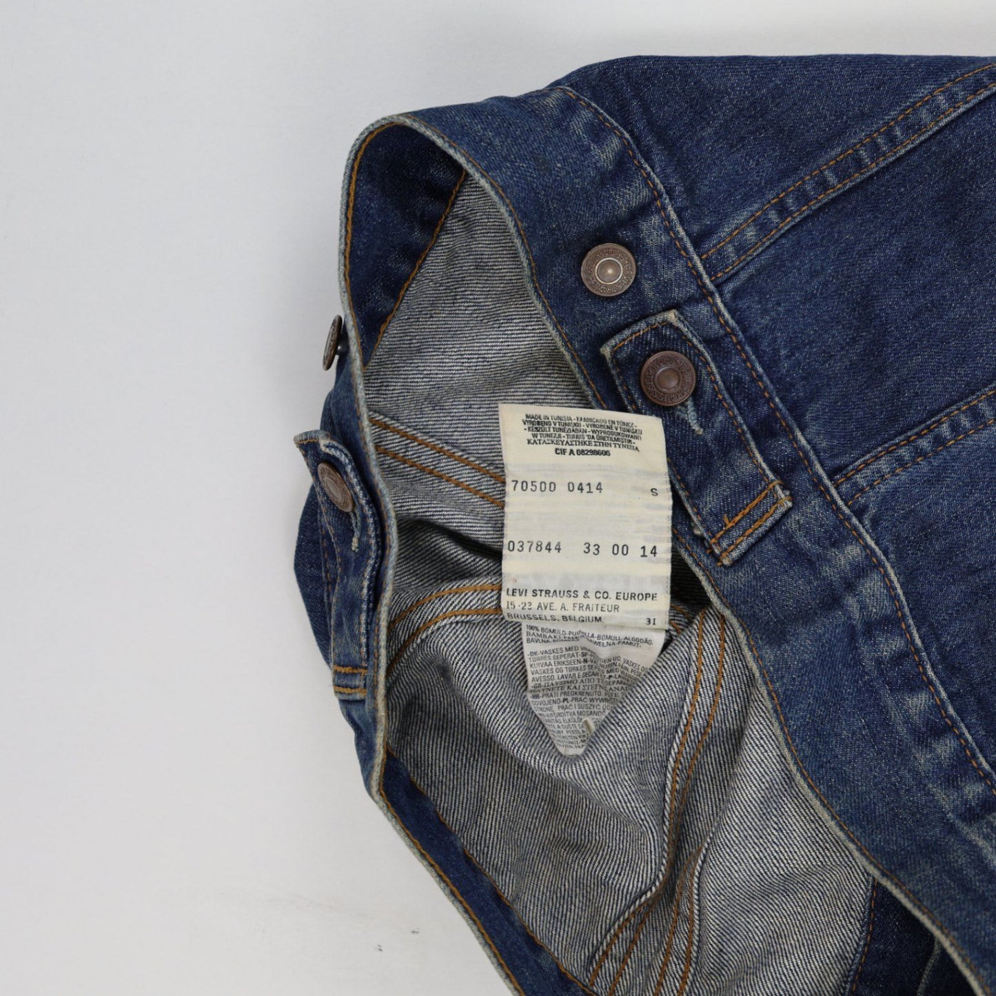 Levi's Vintage Denim Trucker Jacket Blue Small Cotton