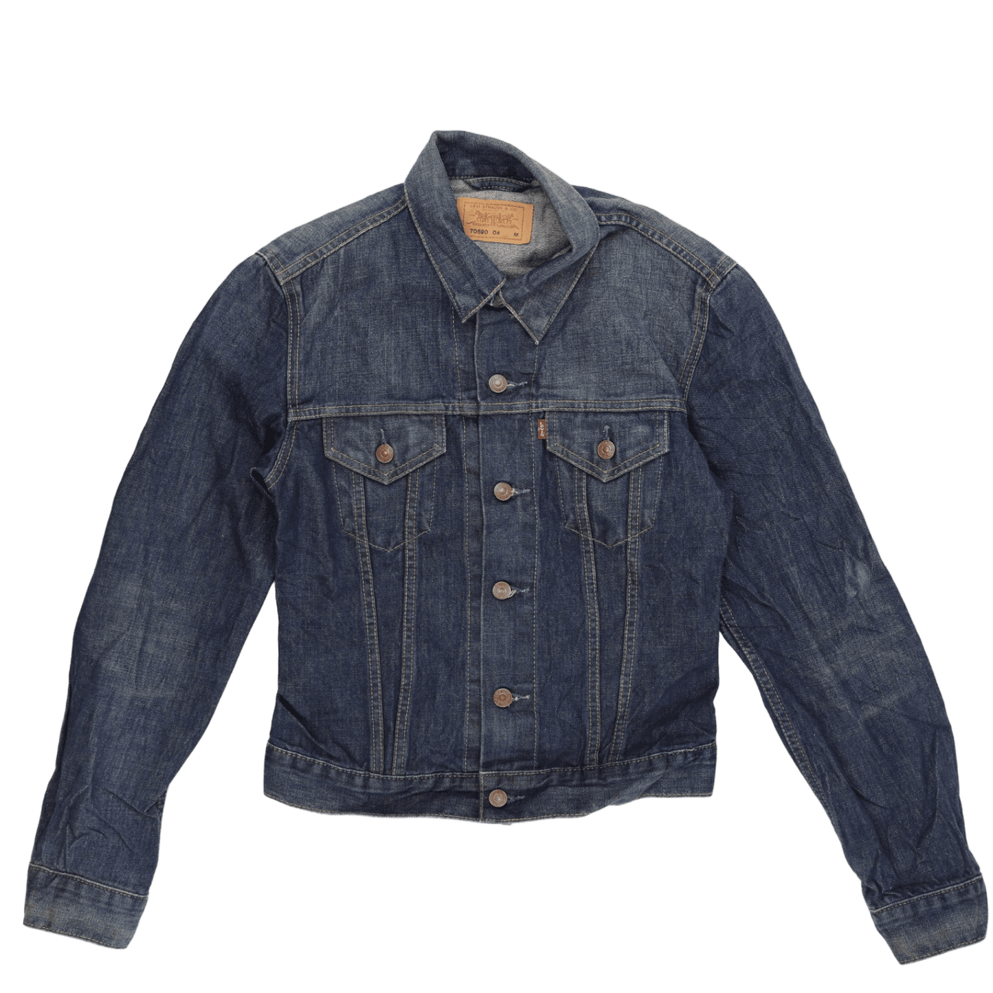 Levi's 70590 Vintage Denim Trucker Jacket Blue Medium 100% Cotton