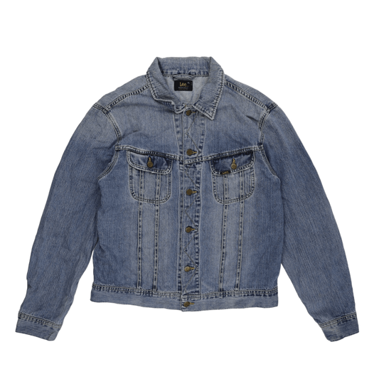 Lee Vintage Light Blue Denim Jacket XL Cotton Collared
