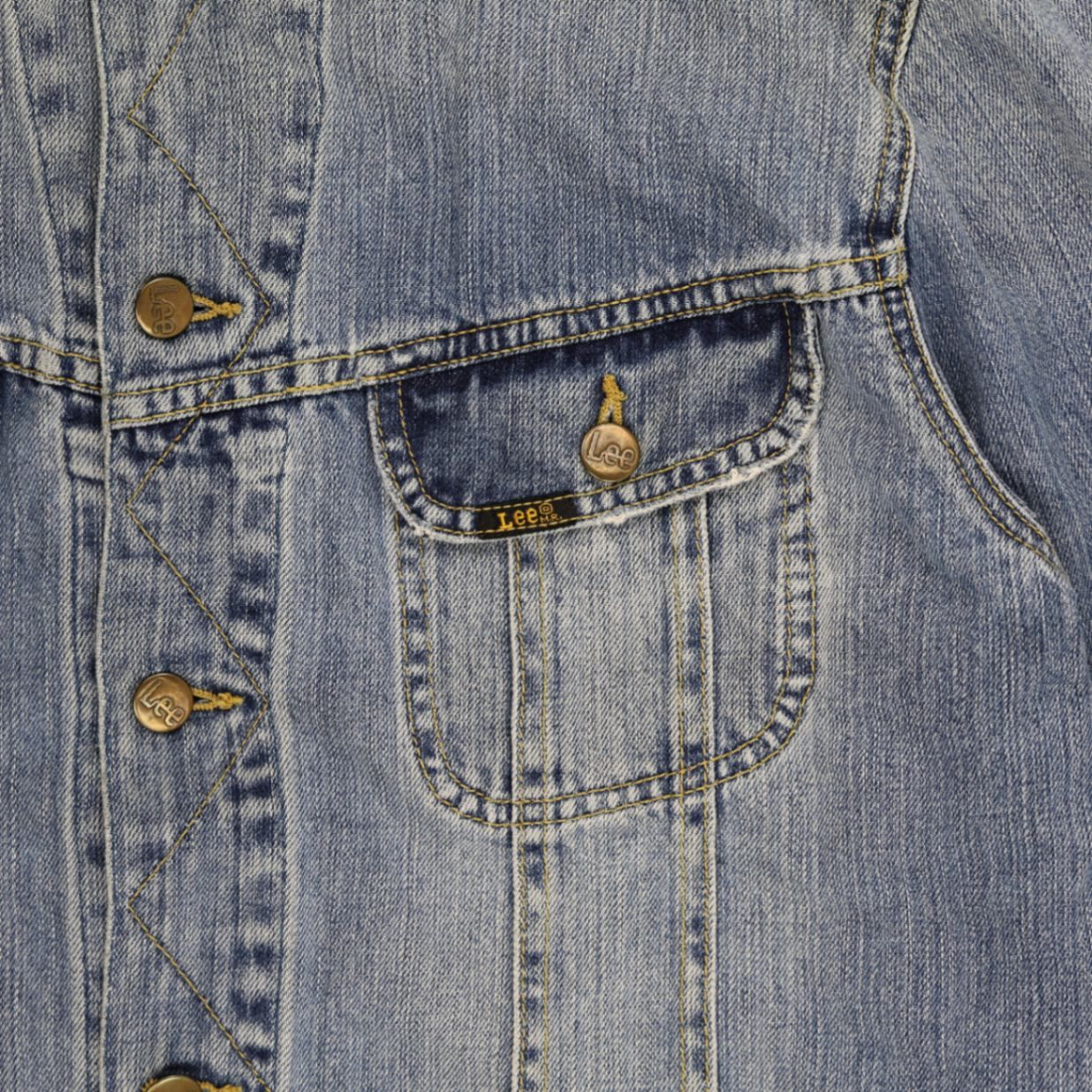 Lee Vintage Light Blue Denim Jacket XL Cotton Collared