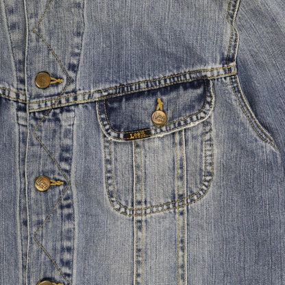 Lee Vintage Light Blue Denim Jacket XL Cotton Collared