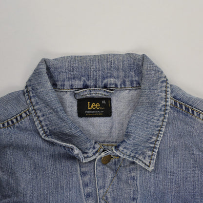Lee Vintage Light Blue Denim Jacket XL Cotton Collared