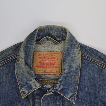 Levi's Vintage 70550 Denim Trucker Jacket Blue Medium Cotton