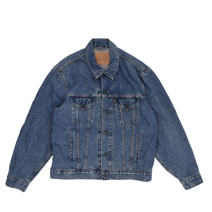 Levi's Vintage Medium Blue Denim Trucker Jacket Men's Medium 100% Cotton